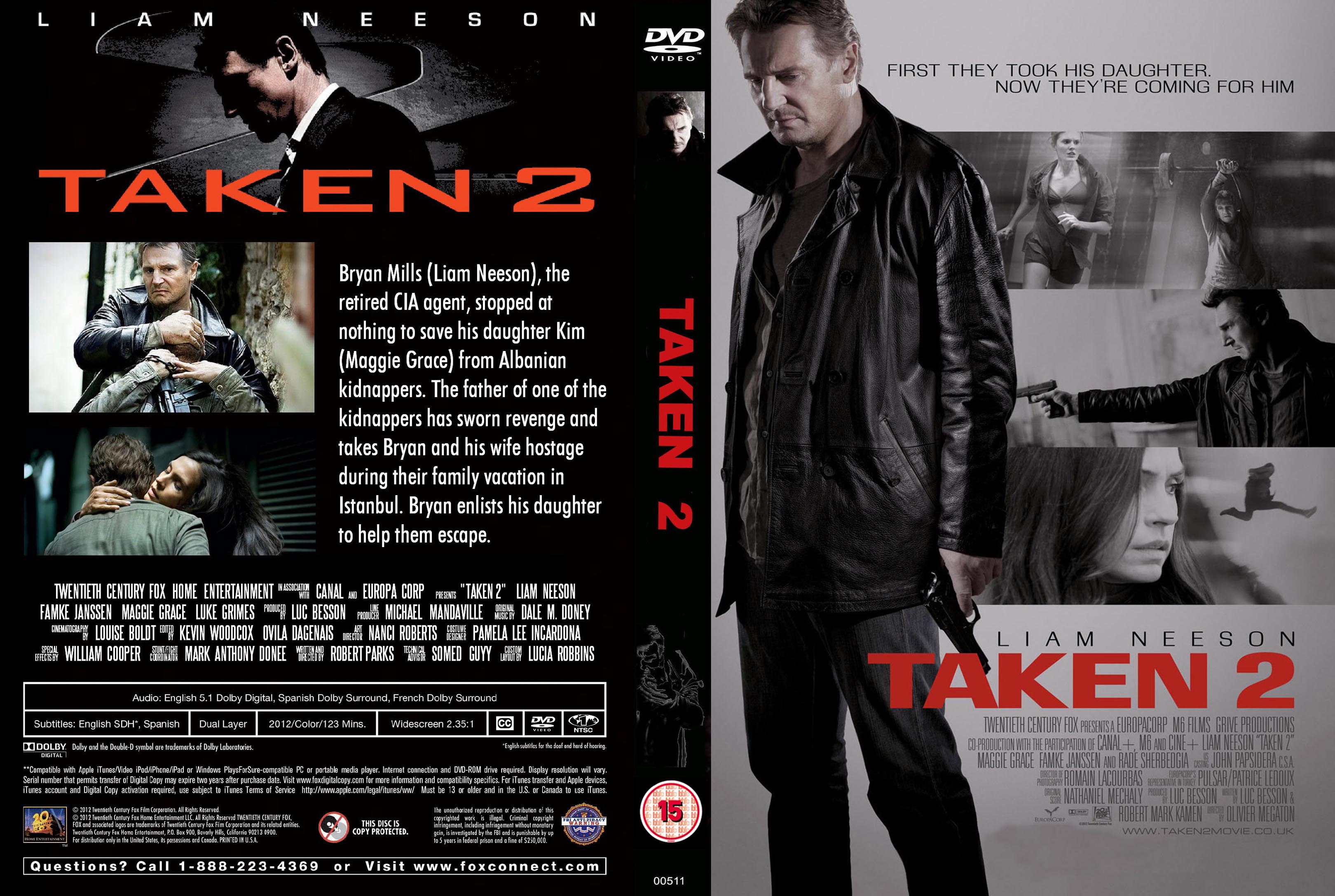 Taken 2 DVD Cover