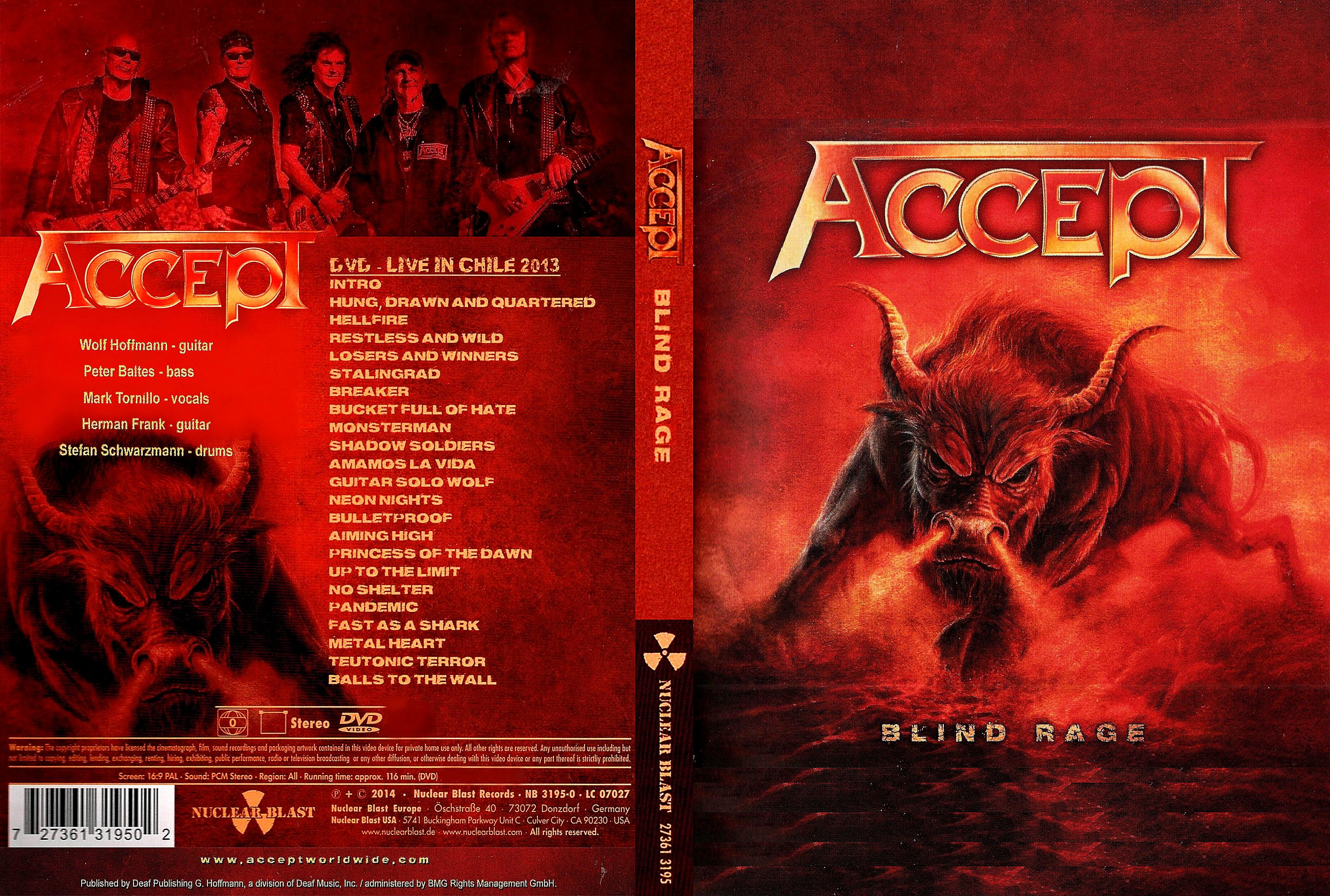  Accept - Blind Rage (Live In Chile 2013) Blu Ray