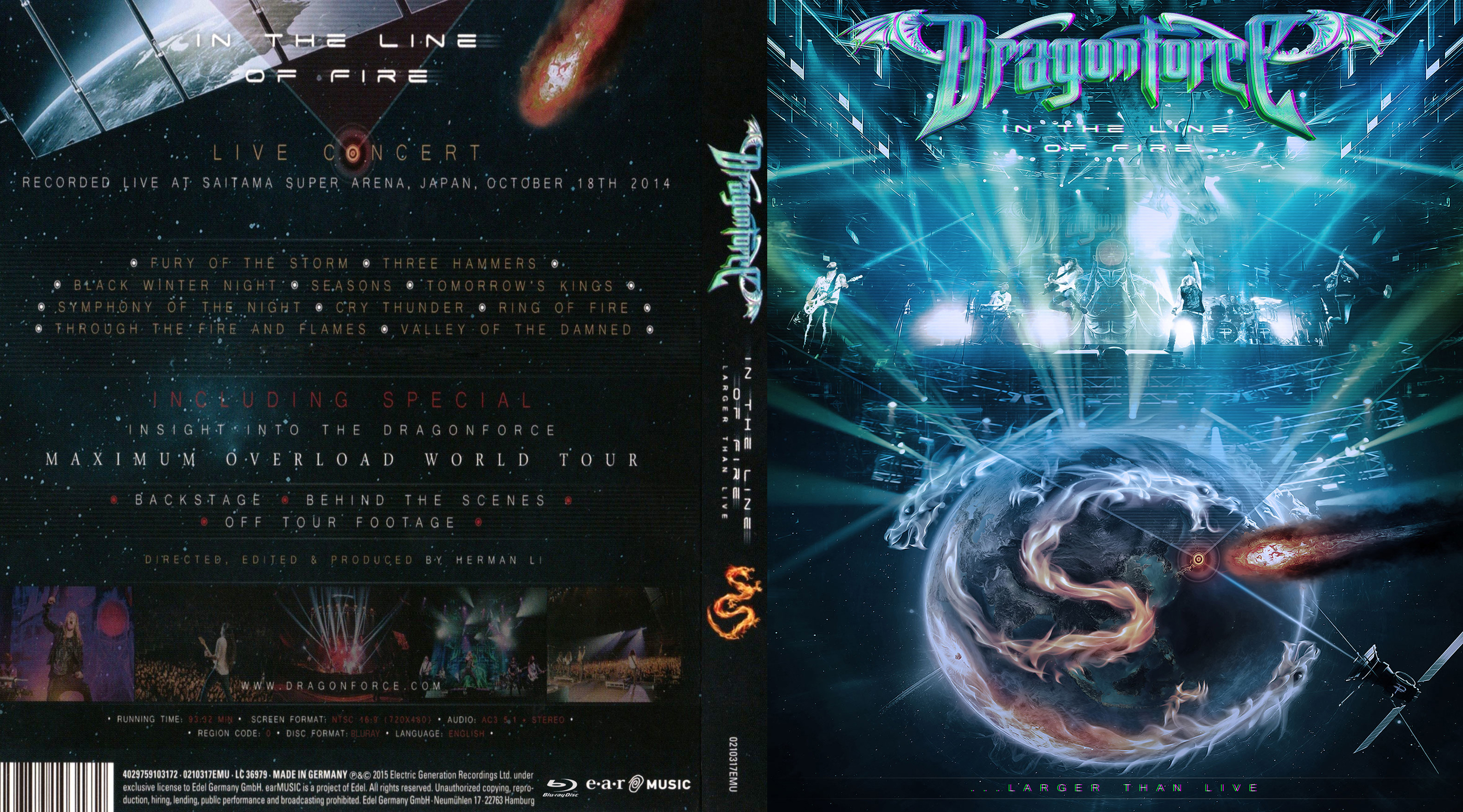  Dragonforce - In The Line Of Fire Blu Ray