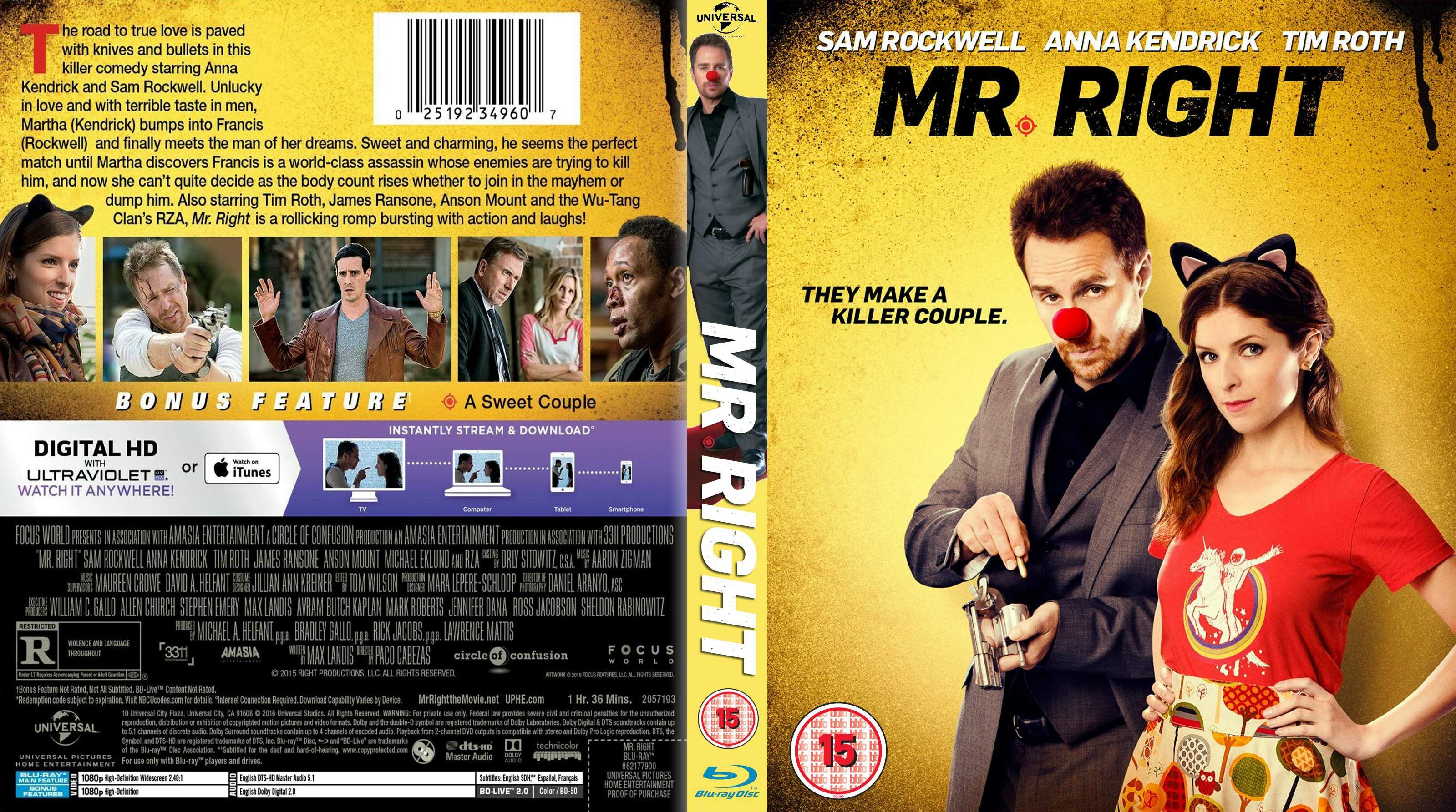 COVERS.BOX.SK ::: Mr. Right 2015  high quality DVD / Blueray 
